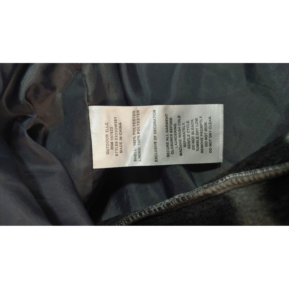 Eddie Bauer Kids Rain Jacket Gray & Red Hooded Lightweight Full Zip Sz L (14-16) - Picture 8 of 12